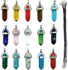 30Pcs/Set DIY Healing Pointed Chakra Beads Crystals Stone Random Color Beads Pen picture