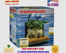Marineland 3 Gallon Aquarium Kit, Glass Fish Tank with Filter and LED Lights picture