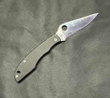 SPYDERCO New Honeybee, Black G-10 Handles, Plain Edge, Sandvik 12c27, C137GBKP picture