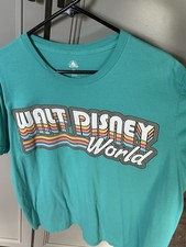 Disney Retro T-Shirt Teal Mens Sz XL picture