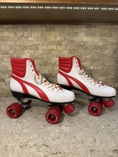 Vintage Marco Polo  Warrior Roller Skates Red White size 9 picture