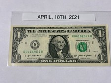 APRIL 18, 2021   K 04182021 B   BIRTHDAY ANNIVERSARY $ NOTE #1 picture