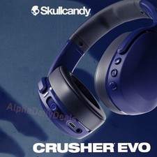 NEW Skullcandy Crusher Evo Wireless Bluetooth Over Ear Headphones Midnight Blue picture
