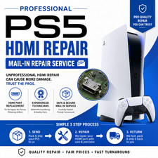 Mail-In PS5 | HDMI Port Repair Service | 12 Month Warranty picture