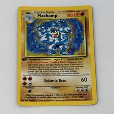 Pokémon Machamp 8/102 Base Set 1st Edition Holo Rare 1999 WOTC picture