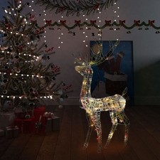 Acrylic Reindeer Christmas Decoration 140 LEDs 4 ft Colorful picture