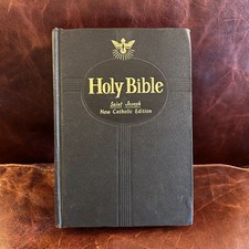 1963 St Joseph New Catholic Edition Holy Bible Hardcover Confraternity-Douay picture