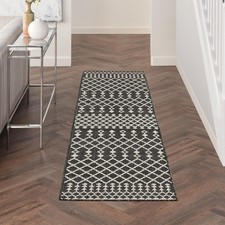 Nourison Home Positano Black 2' x 6' Runner Area Rug picture