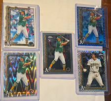 2024/2025 Topps Chrome Rookie Nick Kurtz Oakland Athletics 5-Card Lot picture