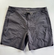 Roark Hybrid Board Shorts Size 36 charcoal grey Trunks picture