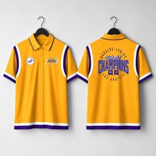 Dodgers Lakers Night 2026 Hawaiian Shirt Giveaway Graphic Printed Size S-5XL picture