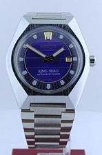 Vintage Men's King Seiko Vanac Dial purple Date Working Condition Wristwatch picture