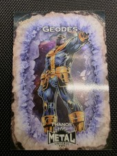 2024 Skybox Marvel Metal Universe Avengers Geodes SSP Thanos G-24 picture
