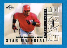 1997 Donruss Limited - Fabric of the Game Deion Sanders Star Material #16 /750 picture