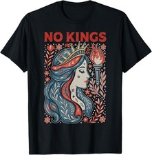 Retro No King Vintage No Kings Graphic Unisex T-Shirt picture
