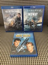 Midway/ 12 Strong / Navy Seals  War Film Blu-ray Lot picture