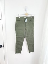 Loft 12P Green Olive Ankle Casual Pants Women’s 12 Petite NWT picture