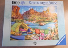 RAVENSBURGER 1500 pc puzzle CANYON CAMPING, from the 