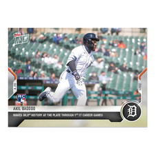 2021 Topps Now 133 Akil Baddoo Detroit Tigers RC Historical 1st 17 Games picture