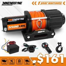 MNEMOSYNE Electric Winch 5500lb Synthetic Rope Wireless Remote Towing ATV UTV picture