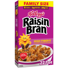 Kellogg's Raisin Bran Original Breakfast Cereal High Fiber Family Size (22.1 oz) picture