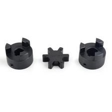 5/8 to 1 L095 3-Piece L-Jaw Coupling Set & Buna-N NBR Rubber Spider for Log Wood picture