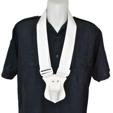 Jay-Pee Parade Single Flag Carrier White Web Marching Band Scouts Ceremony picture