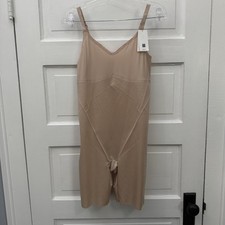SPANX SPANXshape Invisible Mid-Thigh Bodysuit XL Champagne Beige NWT picture