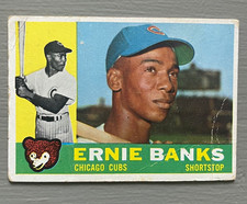 Topps Vintage 1960 Topps Ernie Banks #10 Chicago Cubs Base Set Baseball Card picture