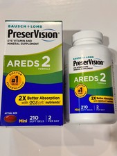 PreserVision AREDS 2 Eye Vitamin 210 Mini Soft gels New  05/2028 picture