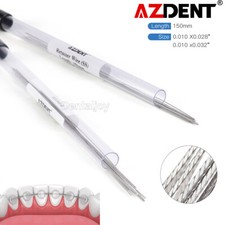 AZDENT Dental Ortho Lingual Retainer Wire Flat Strand Stainless Steel 10Pcs/Pack picture