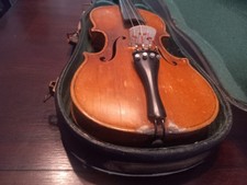 Vintage 4/4 Acoustic Violin Brown Varnish Maple w/ Hard Case unsure of year picture