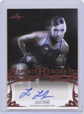 Lolo Jones 2012 Leaf Legends of Sport #BA-LLJ Auto picture
