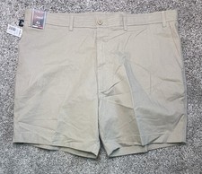 NWT Roundtree & Yorke Casuals 46 Big Man Straight Fit Flat Front Shorts picture