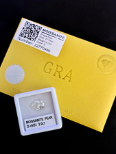 GRA Certified Moissanite Pear 2.0ct D VVS1  picture