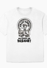 Crazy Eddie T-Shirt Gildan 5000 Funny Retro Graphic Tee White Unisex Crazy Price picture