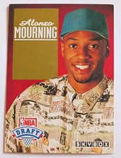 1991-1992 Skybox NBA Draft ALONZO MOURNING #DP2 RC Charlotte Hornets picture