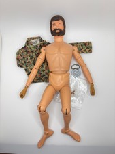 Vintage 1974 GI Joe Land Adventurer KFG Figure w/ Early Camo Jacket Cloth Tag picture