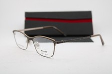 NEW KLIIK DENMARK 746 M202 BROWN GOLD GUNMETAL AUTHENTIC EYEGLASSES 47-16 picture