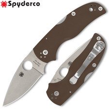 Spyderco Native 5 Sprint Run CPM-15V Plain Blade Brown G10 Handles C41GPBN15V5 picture