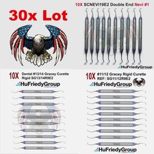 30X HU FRIEDY Dental #11/12 13/14 Gracey Curette SCNEVI19E2 Double End Nevi1  picture