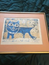 vintage 1960s Madeline Ellis Ironage 19x16 print  picture