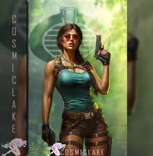 Gi Joe Real American Hero Tomb Raider 1 Parrillo Nycc virgin Variant Pre 10/25☆ picture