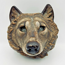 Windstone Editions Wolf Wall Sconce Melody Pena Candle Holder Vtg 2000 Gothic picture