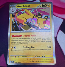 Pokemon TCG Ampharos 029/086 Crown Zenith Holo Rare Stage 2 HP160 picture