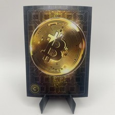 2025 Cardsmiths Currency Series 5 BITCOIN #86 Black Onyx Gemstone Refractor 1/1 picture