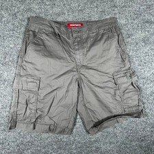Unionbay Cargo Shorts Mens 30 Grey Stretch Cotton Casual Multi Pocket Utility picture