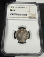 Nicaragua - 1 Centavo - 1878 - NGC PF 66 TOP POP picture
