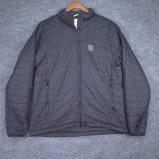 Fjallraven Jacket Mens Large Black 1974 Expedition Series Puffer Zip Outdoor picture