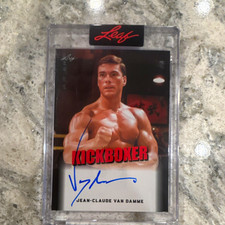 Leaf 2026 Ring Kings Kickboxer Jean-Claude Van Damme Hard Signed Auto BA-JCD picture